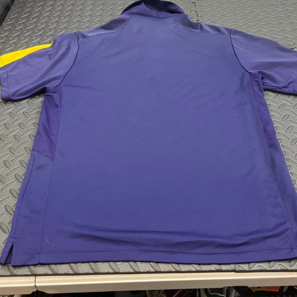Nike Polo Shirt Mens‎ L Purple ECU Pirates East Carolina Dri-Fit 24381X-EC1